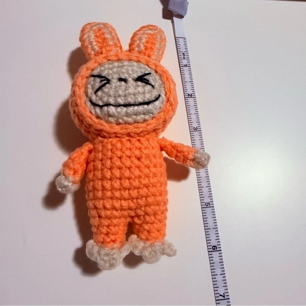 Handmade One of a kind Crochey Labubu Keychain